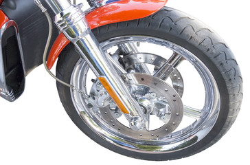 Obraz premium Wheel of motorcycle