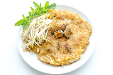 mussel fried in egg batter