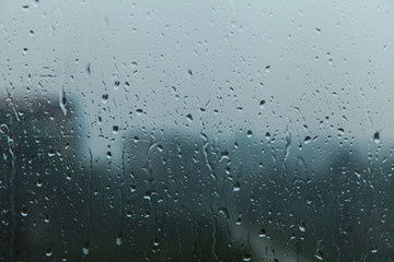 Naklejka premium rain on glass
