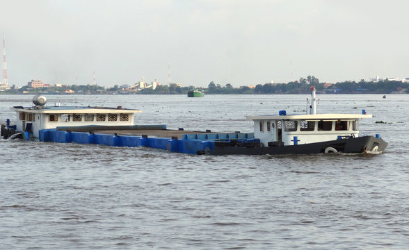 barge in Cambodia