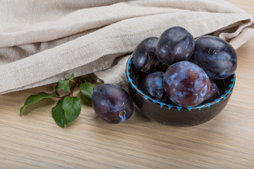 Ripe fresh plum