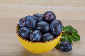 Fresh plums