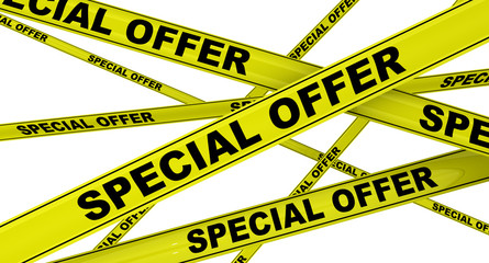 Специальное предложение. Желтая оградительная лента