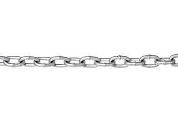 chain close-up isolated on a white background