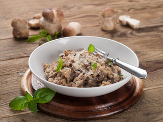 Risotto with wild mushrooms