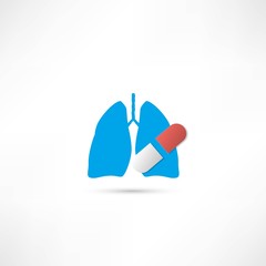Human lung icon