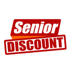 Senior discount stamp