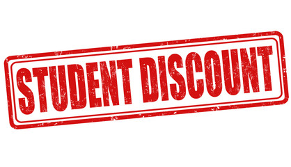 Student discount stamp