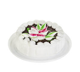 Cake isolated on white background