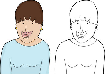 Cute Laughing Female