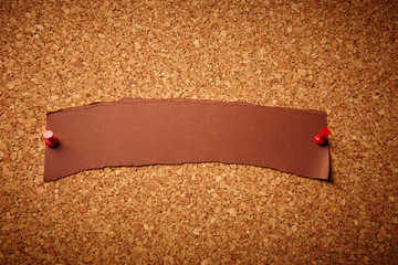 Brown torn paper