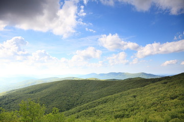 Fototapeta na wymiar Nature. Green mountain landscape in the summer