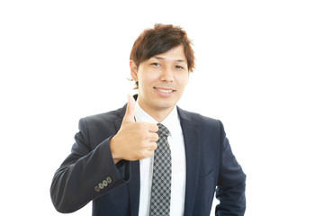 笑顔のビジネスマン