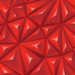 Polygon creative red triangular diamond vector background