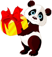 Obraz premium Panda’s birthday