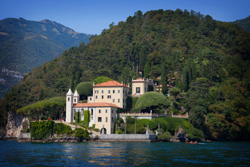 Fototapeta na wymiar Villa Balbianello on Lake Como, Italy