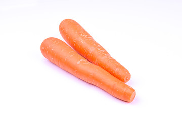 carrots on a white screen