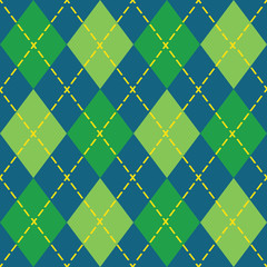 Colorful argyle seamless pattern