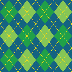Colorful argyle seamless pattern