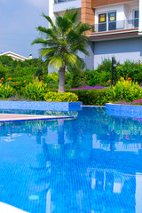 Swimming pool in the garden