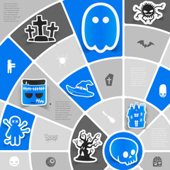 Halloween sticker infographic