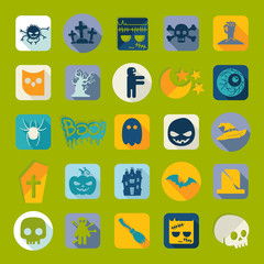 Set of halloween icons