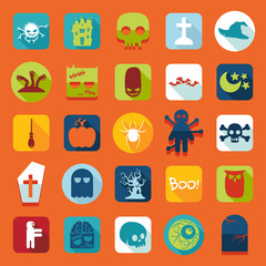 Set of halloween icons