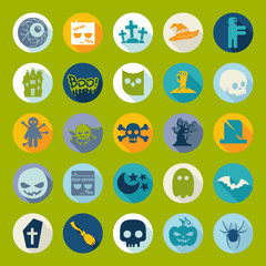 Set of halloween icons