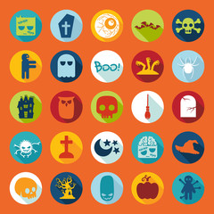 Set of halloween icons