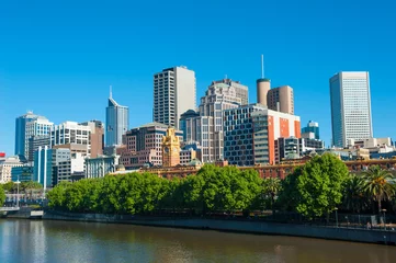 Zelfklevend Fotobehang Melbourne skyline © Fyle