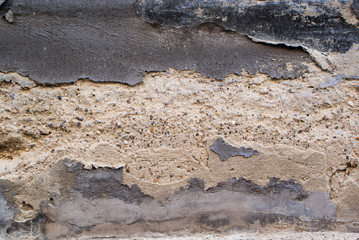 damaged old painted wall