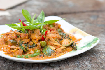 Thai cuisine - Pork with vegetables