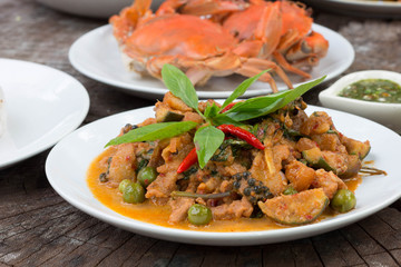 Thai cuisine - Pork with vegetables