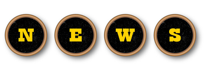 News Typewriter Keys