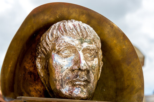 Golden statue of Julius Ceasar