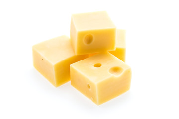 Cheese isolated on white