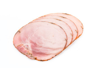 Ham isolated on white