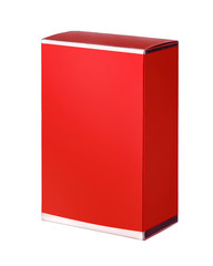 Red cosmetic packaging box