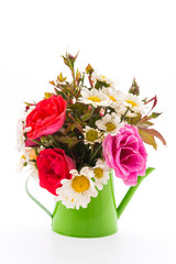 Flower bouquet isolated on white