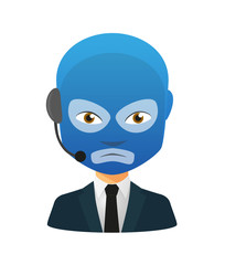 Male avatar wearing a wrestling mask