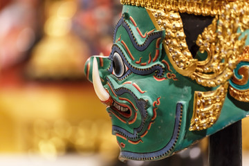 Fototapeta na wymiar Hua Khon - Thai Traditional Mask