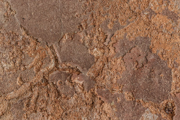 Grudged texture of an old Ceramic tree pot