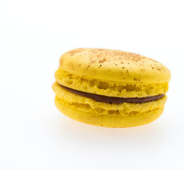 Macaroons isolated on white