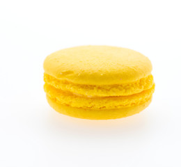 Macaroons isolated on white