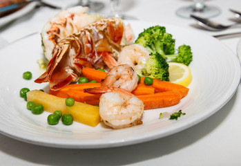 Seafood Platter with Lobster and Shrimp