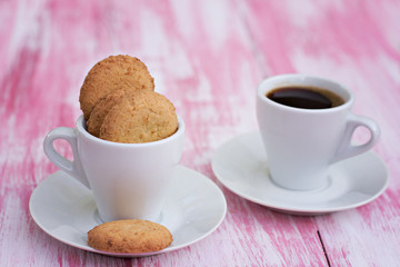 cookies and a cup of coffee