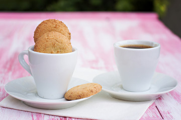 cookies and a cup of coffee