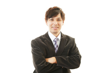 笑顔のビジネスマン