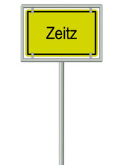 Zeitz - Ortsschild