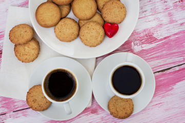 cookies and a cup of coffee